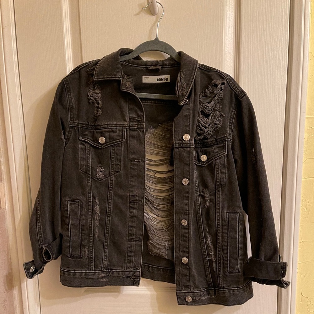 Top shop black Jean jacket